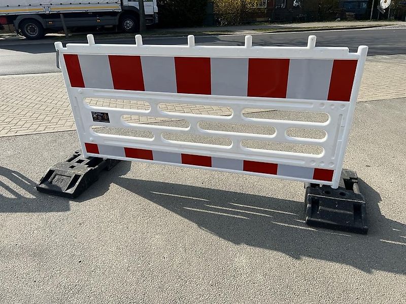 15 X SET Absperrzaun Schrankenzaun Absperrschrankengitter RA2 Absperrtechnik Verkehrssicherheit Nach TL-Absperrschanken 97 DIN Zertifiziert