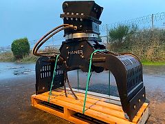 Sortiergreifer mit Drehkranz Bagger 3,5-7,5 Häner Greifer