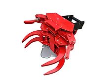 5-12to Fällgreifer mit Sammler DGC250 (INKL MWST) MS03 MS08 Baumschere Energieholzgreifer Holzgreifer Greifer Minibagger Bagger Mobilbagger Astschere Baumkneifer Woodcracker Baumzwicker Sammeleinheit