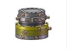 AVS ARB90-1DD Rotator 4-fach Drehdurchführung Festanbau Greifersäge Bagger Festanbaurotator Greifer Lecköl Drehantrieb Drehmotor Rotor Drehkranz