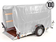 vezeko Absenkanhänger 162x272x155 1,3t Hochplane silber