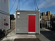 Harmet Holzcontainer WC - Holzmodul - mobiles WC - Sanitärcontainer aus Holz - Toilettencontainer