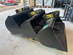 NLB Grabenräumschaufel MS01 1000mm 95 Liter Minibagger Radlader H