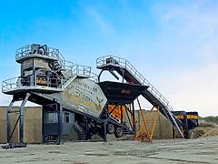 Fabo 60 m³/h Mobile Concrete Batching Plant