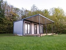 Sun Container Bürocontainer | Wohncontainer | Baucontainer | Modell Terrace | 240cmx600cm