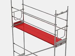 Baukrane Set 104m2 P70 Scaffolding (of the Plettac type)