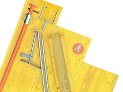 Baukrane SET 100m2 Beal slab formwork (prop, head, tripod, beams)