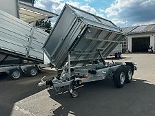 Anhänger Dreiseitenkipper Saris 3000 kg HDS E-Pumpe Aufsatz 60cm