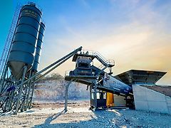 Fabo 120 m³/h Mobile Concrete Batching Plant