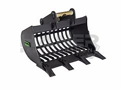 Sieblöffel MS01 600 mm für Baggertypen 1,2 — 1,9 t Symlock