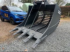 Siebschaufel Sortiergreifer OQ80 Gitterlöffel Sortierlöffel