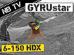 GYRUStar 6-150HDX (opt. Oilquick OQ70/55, Lehnhoff usw.) | Siebschaufel für Bagger 16 - 20 t | Schaufelseparator